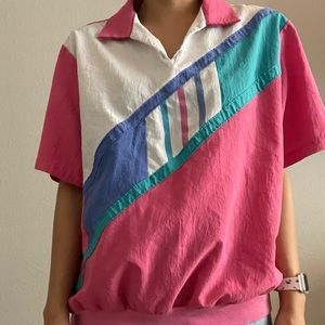 Vintage 80’s Short Sleeve Windbreaker